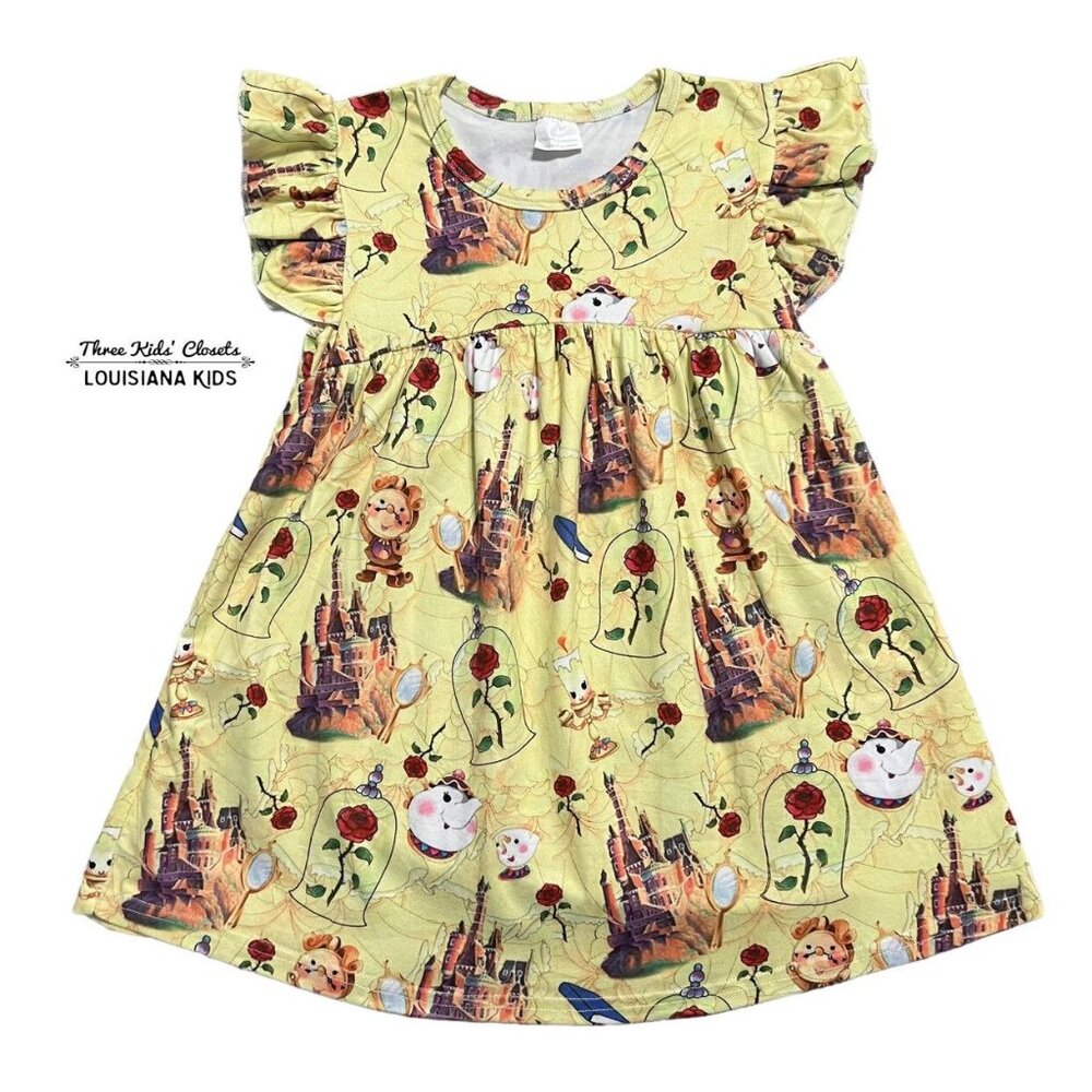 Girls 4T Beauty And The Beast Pearl Dress